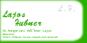 lajos hubner business card